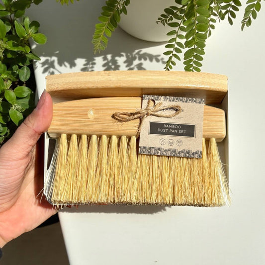Bamboo Dust Pan & Bamboo Brush | Earth Day Bestseller