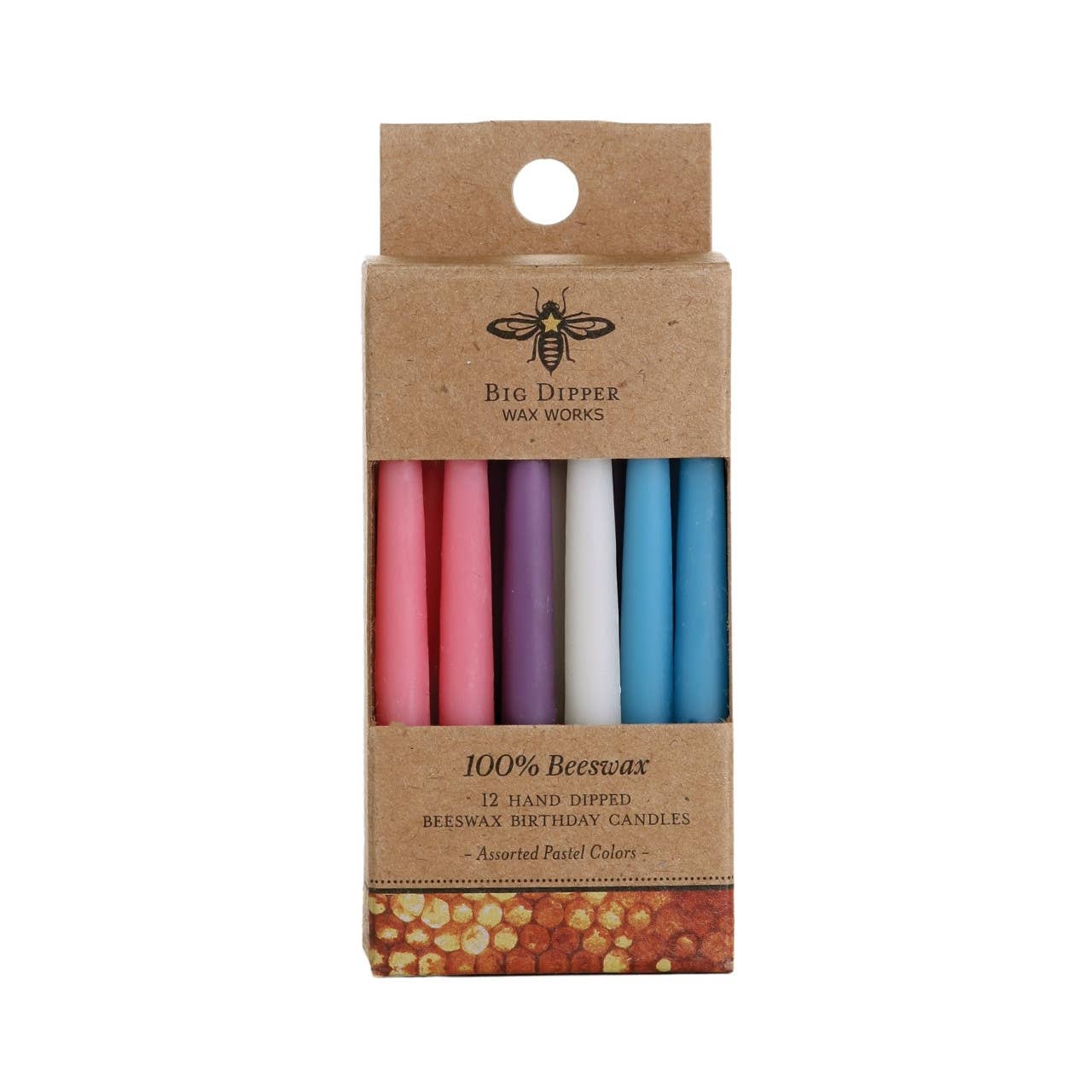 Big Dipper Wax Works - Birthday Candles – 100% Pure Beeswax – Hand-Dipped