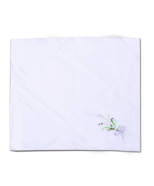 Women's Embroidered Cotton Handkerchief 6pc Box Set