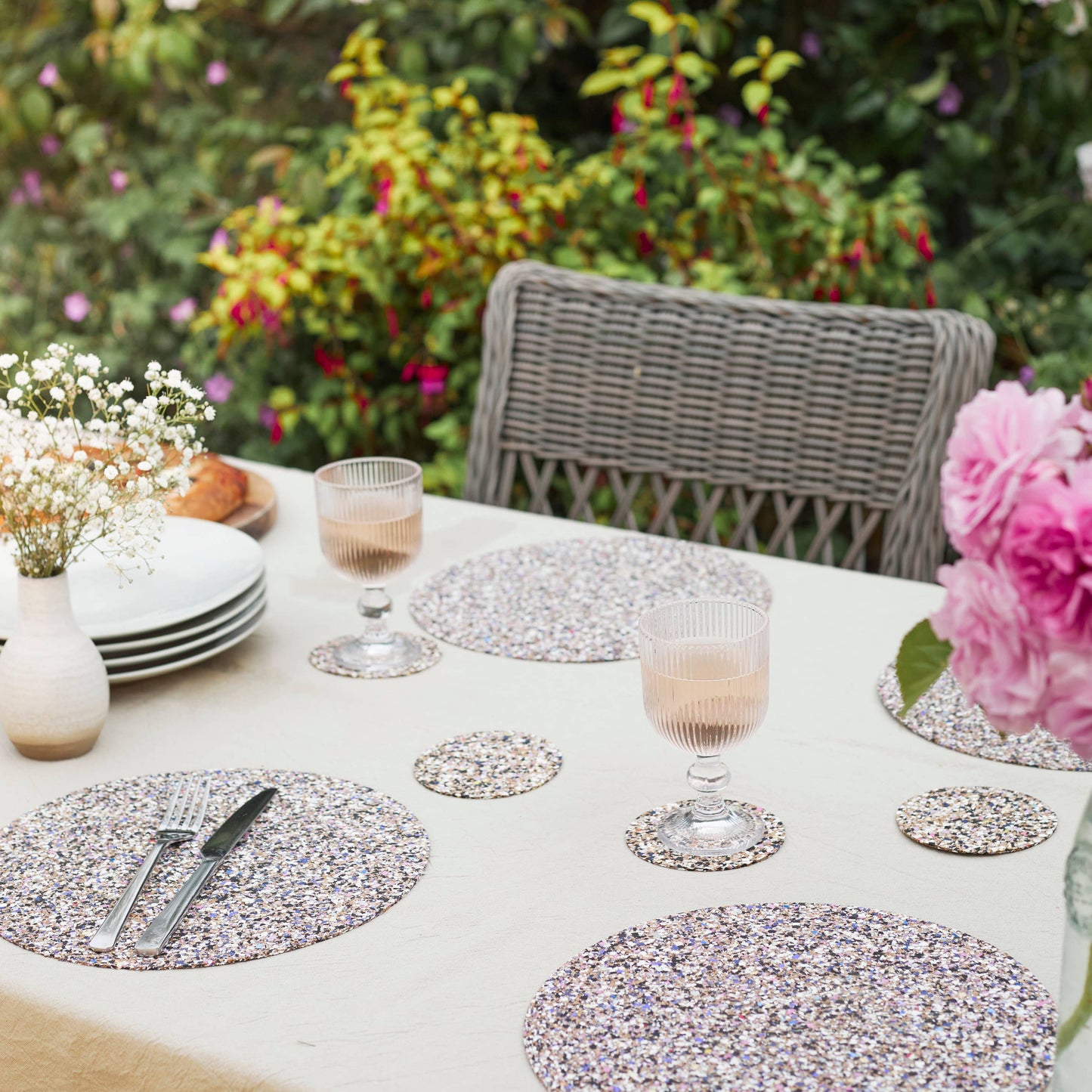 Beach Clean Placemats | Round | Set of 4