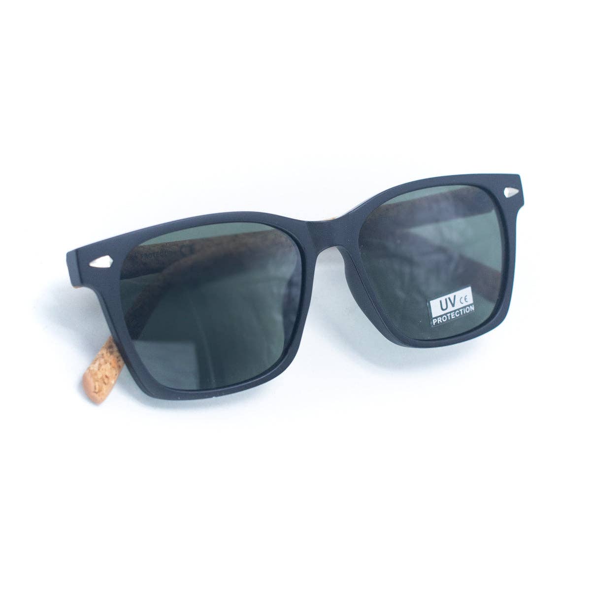 Men's Cork Sunglasses with UV Protection Lenses and Glasses