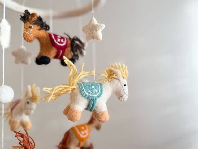Felt Baby Mobile - Cute Pony