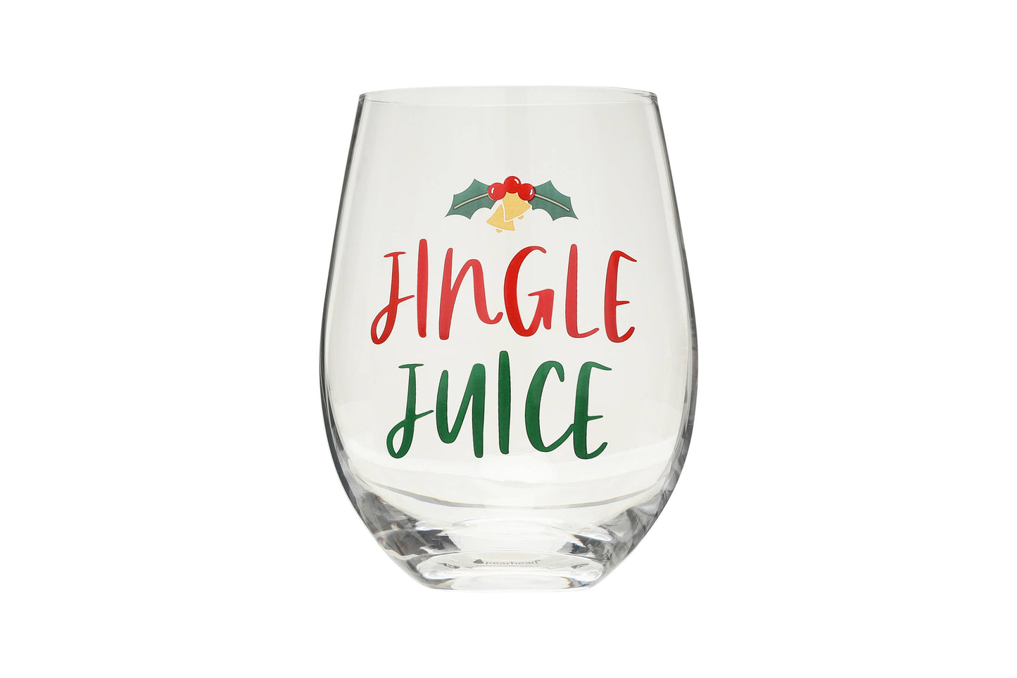 Pearhead - Jingle Juice Holiday Christmas Stemless Wine Glass