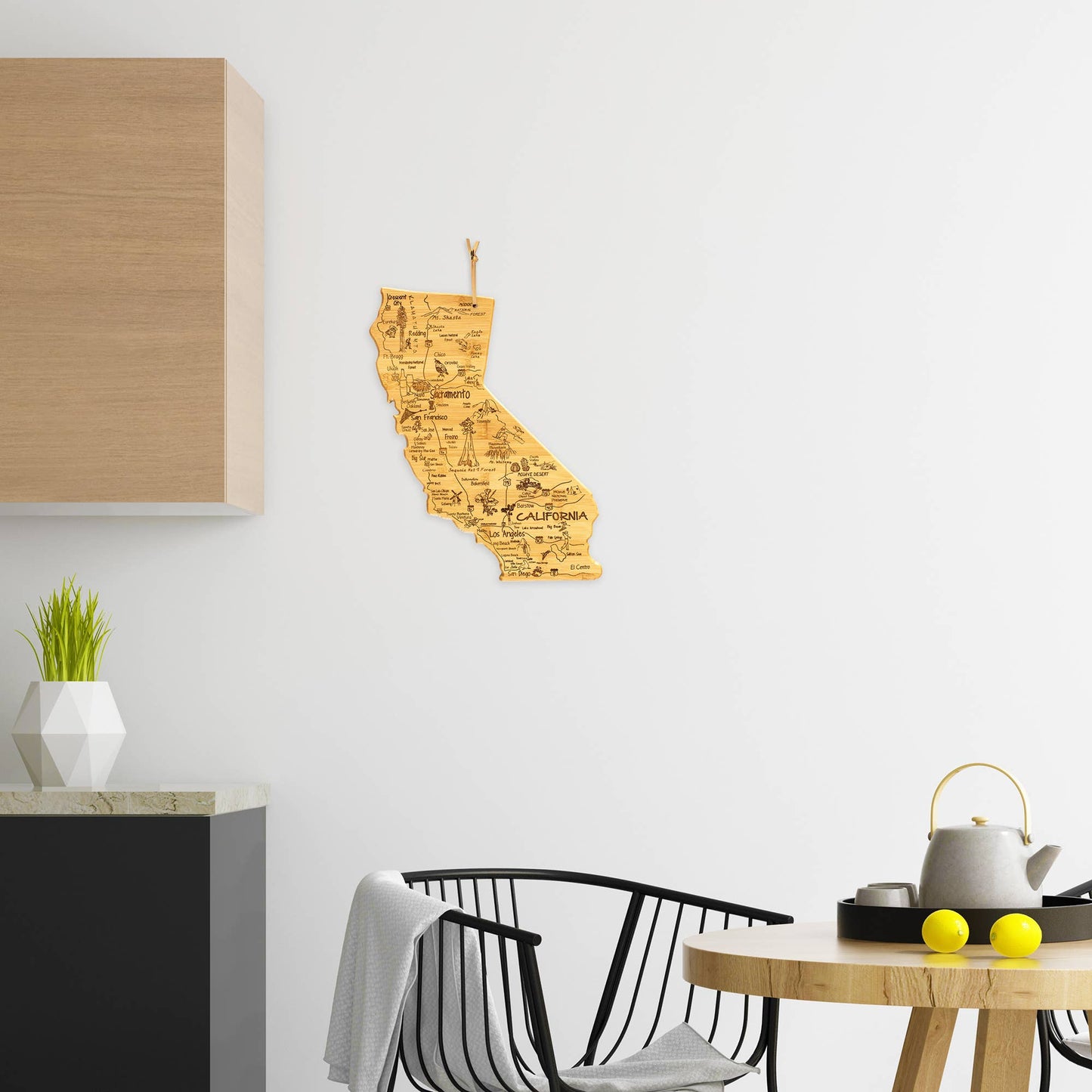 Totally Bamboo - Destination California Cutting Board with Engraved Artwork