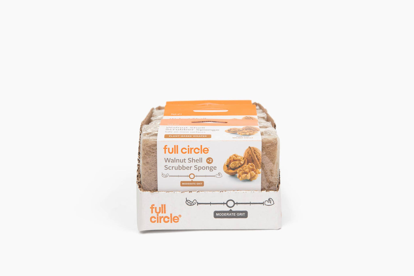 Full Circle Home - Walnut Shell Scrubber Sponge (2pk) in CDU