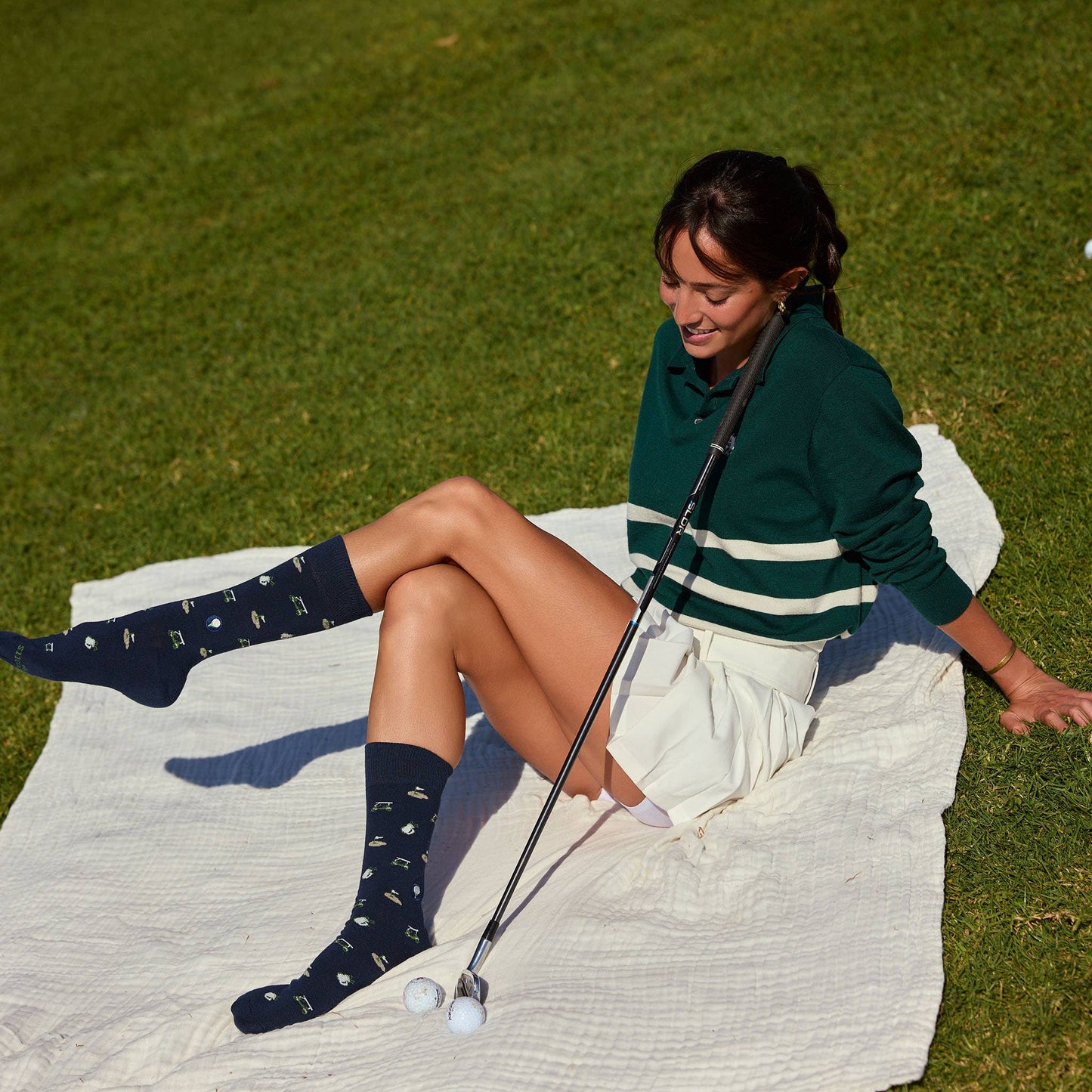 Conscious Step - Socks that Support Youth Sports | Navy Golf