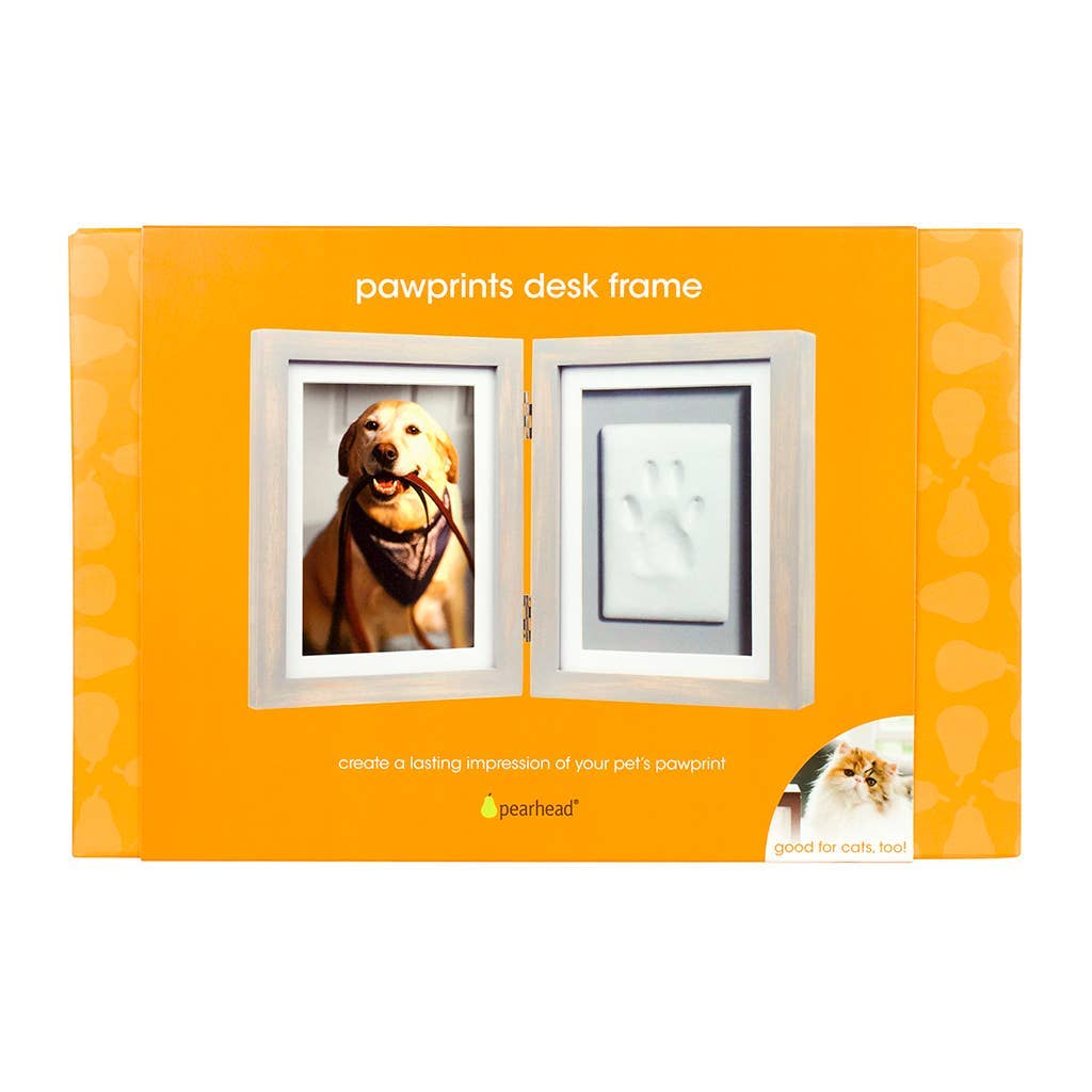 Pearhead - Pawprints Keepsake Photo Frame & Clay Impression Kit