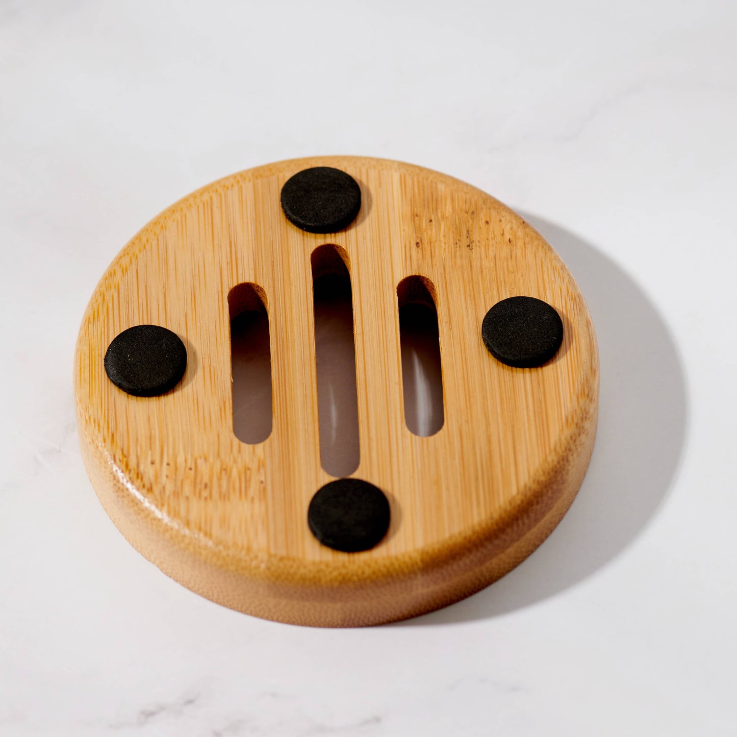 Bamboo Circular Soap Dish (Unbranded, Unpackaged)