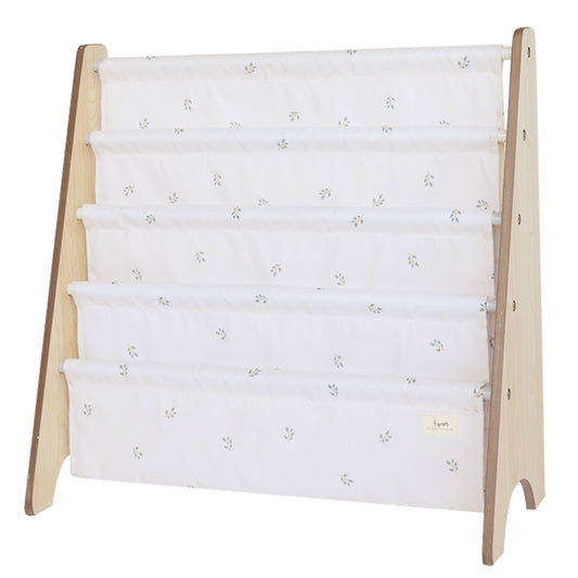 3 Sprouts - Kids Bookcase/Bookshelf with Recycled Fabric  - Blueberry