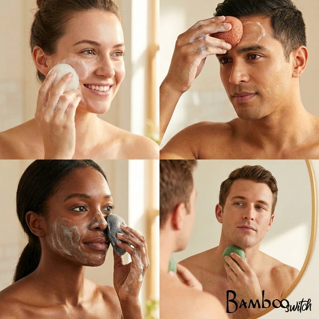 Natural Konjac Facial Cleansing Sponge | Earth Day Best