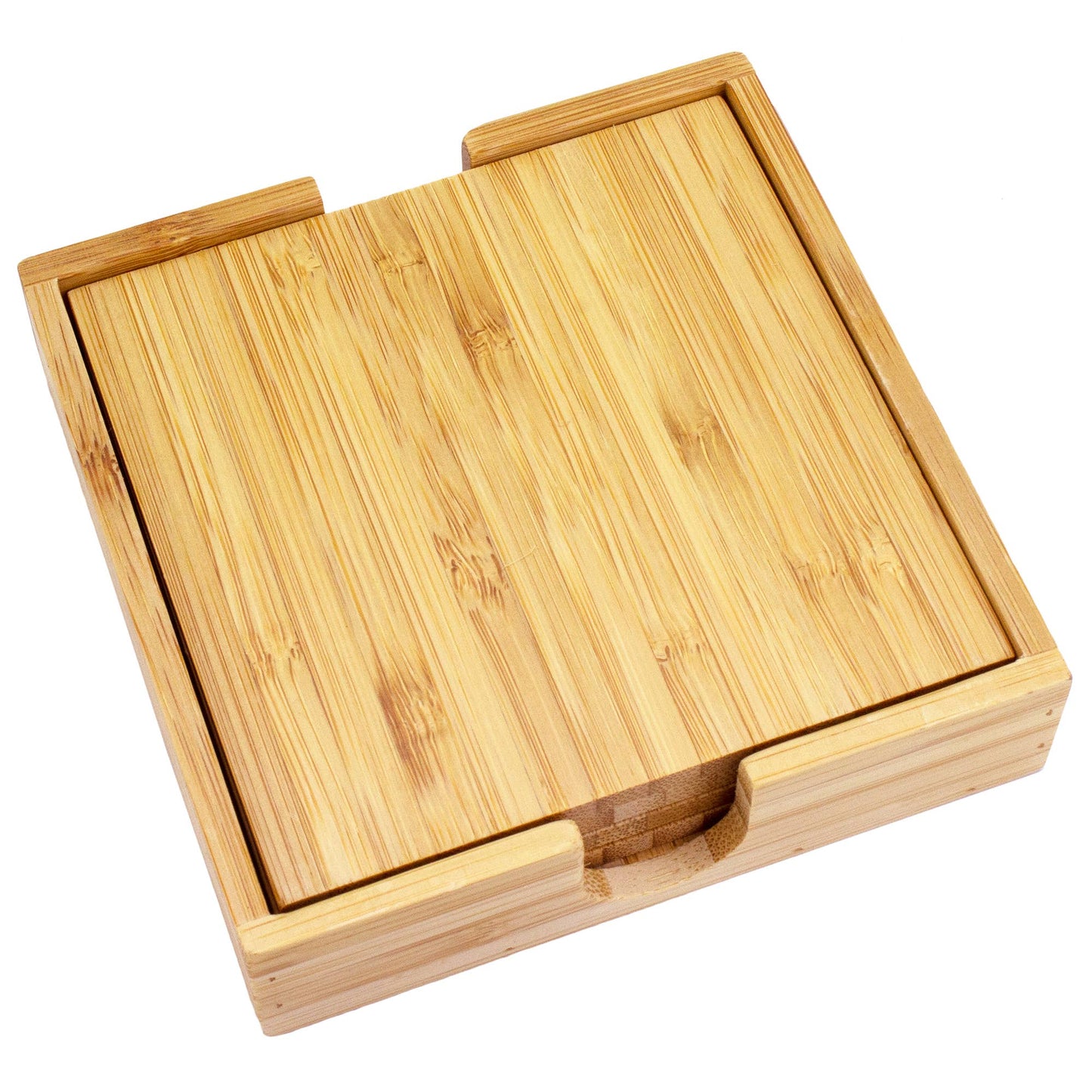 Totally Bamboo - 4-Pc. Bamboo Coaster Set with Case