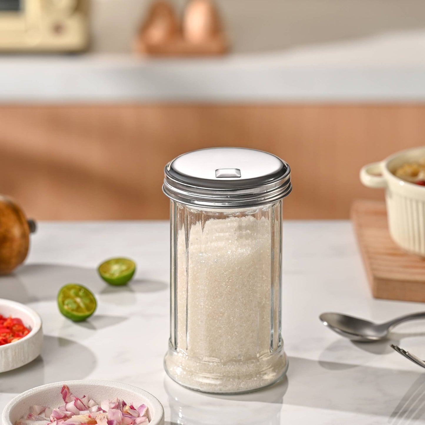 Fox Run Brands - Fox Run Classic Glass Sugar Shaker, 12 Ounce With Lid