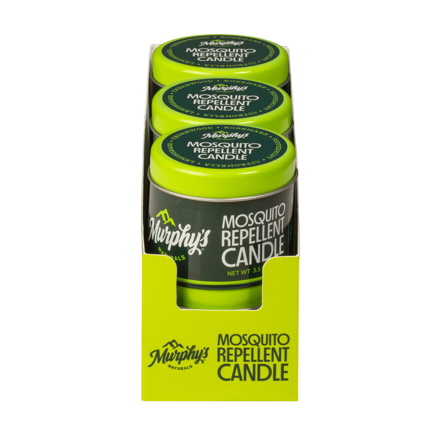Murphy's Naturals - Mosquito Repellent Candle (3.5oz) - Display of 6