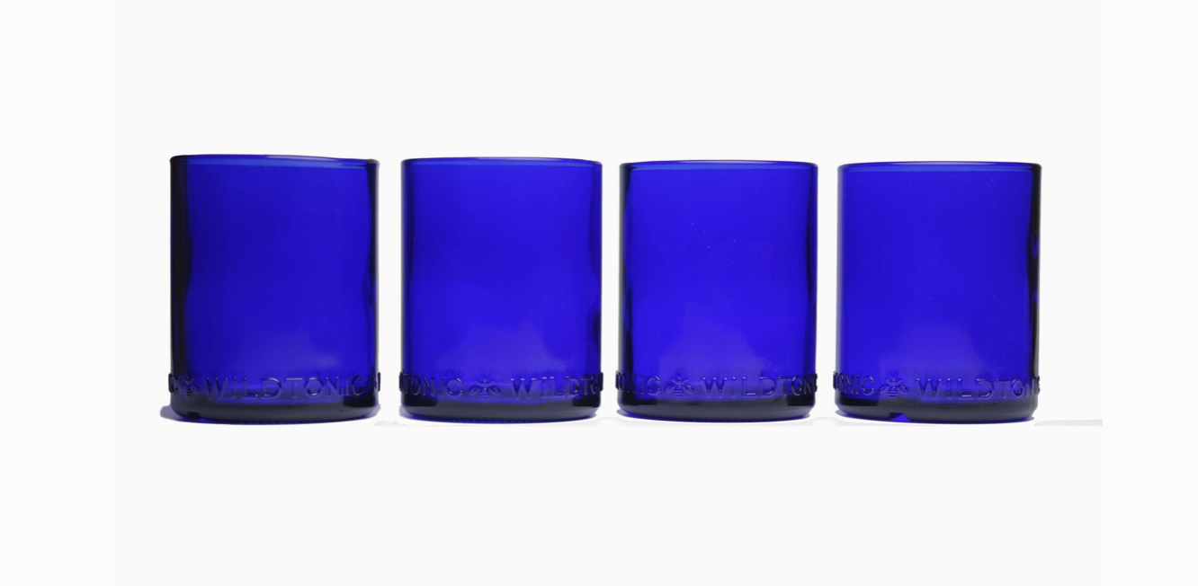 12 oz. Set of 4 Cobalt Glasses