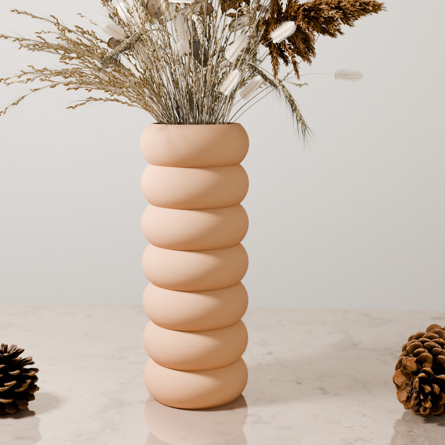 Modern Round Vase | Stacked Collection