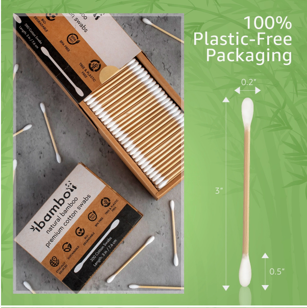 Bamboo Cotton Swabs