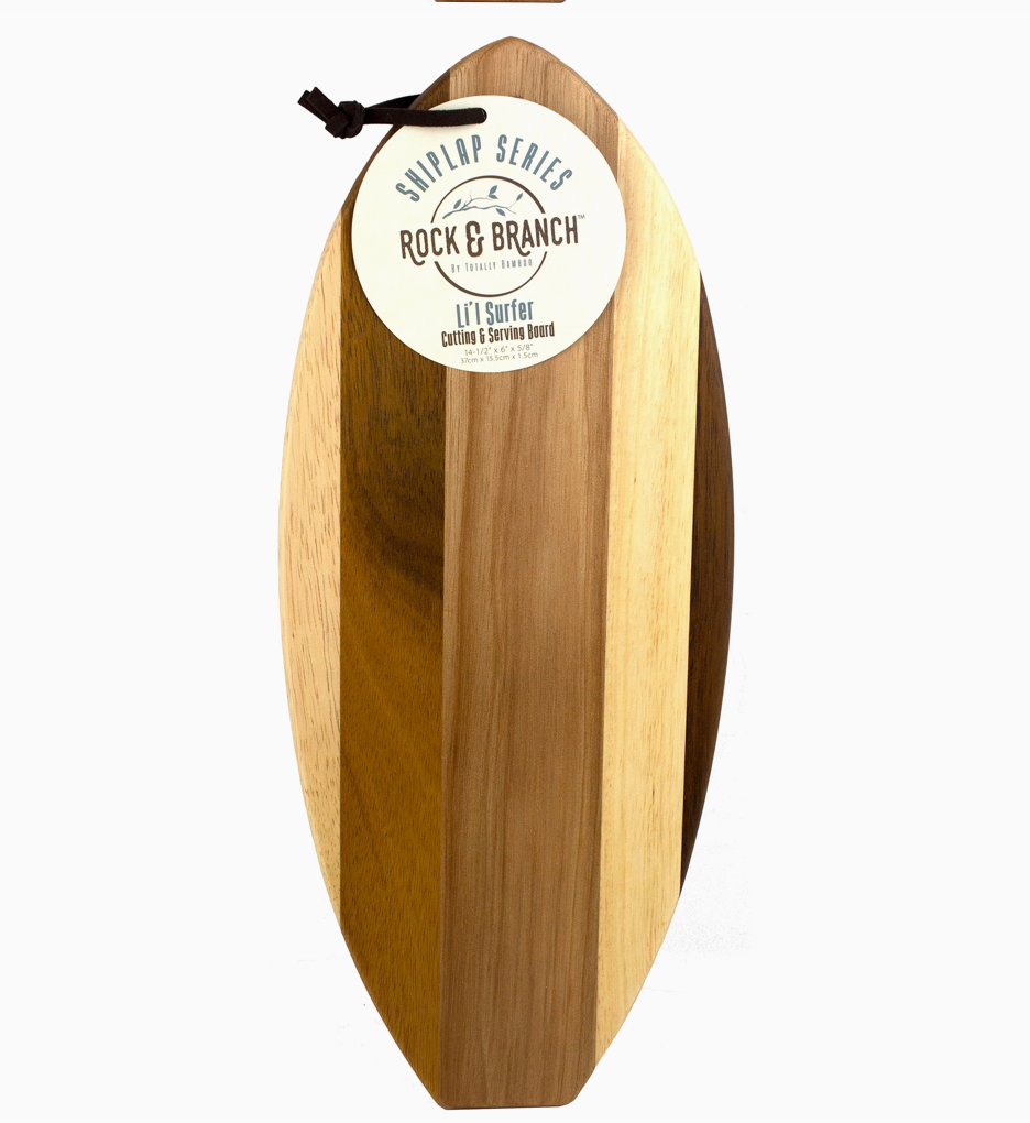 Shiplap Li'l Surfboard Shaped Serving Board