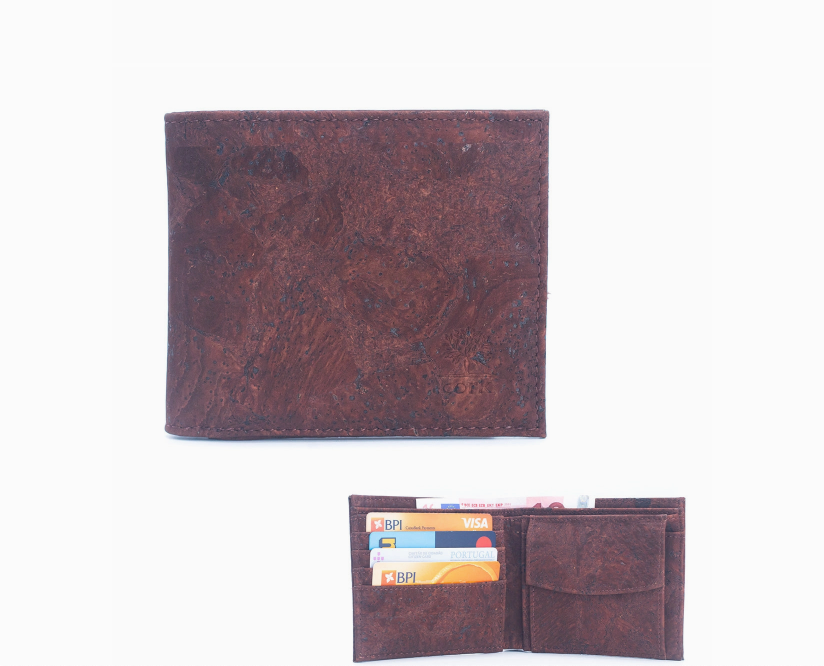 Dark Brown Cork Men's Wallet