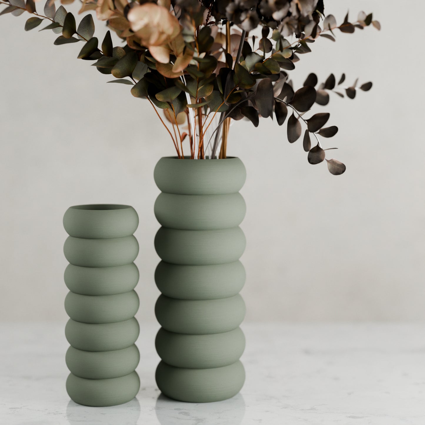 Modern Round Vase | Stacked Collection