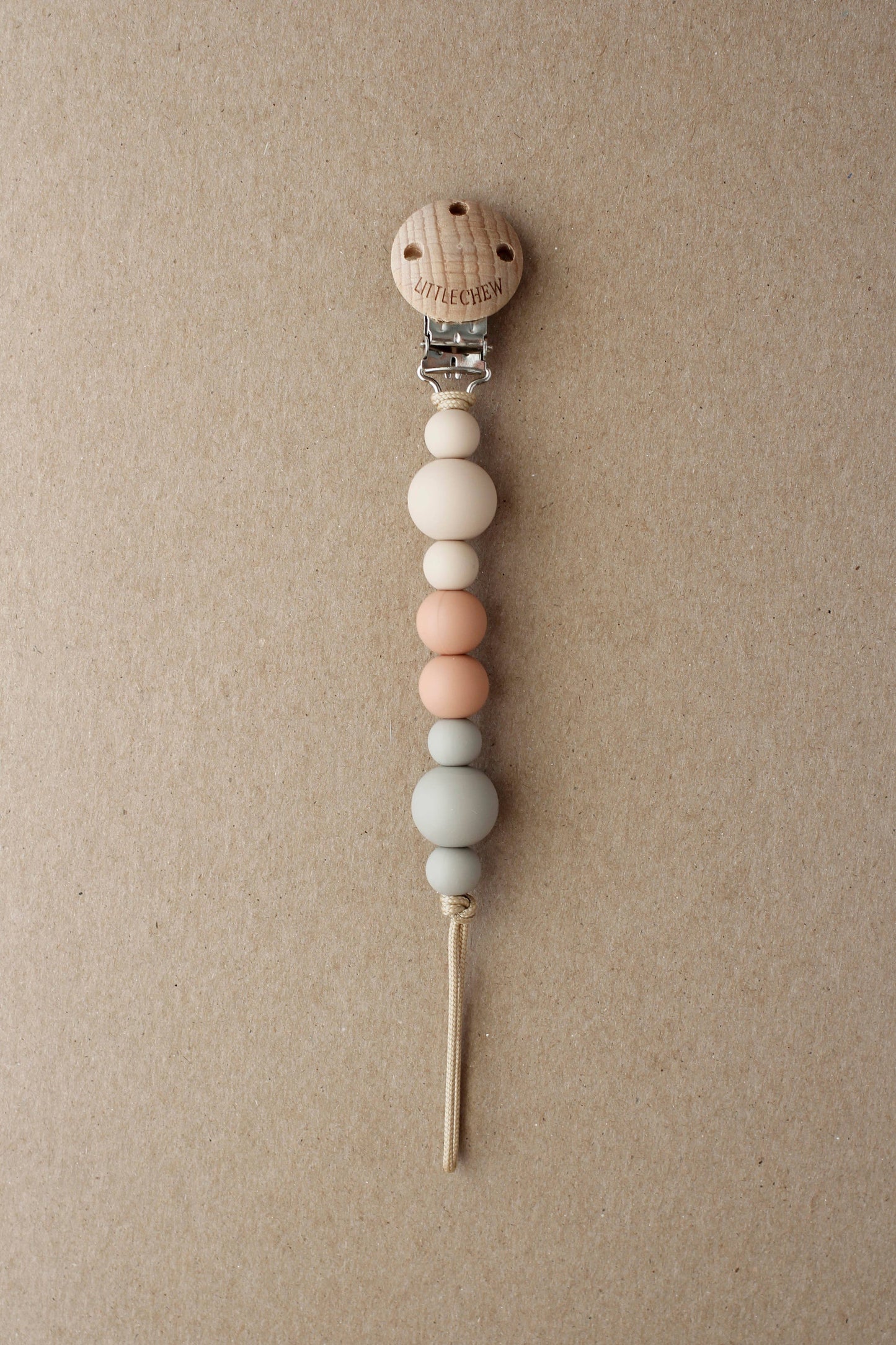 Pacifier Clip - Kira | Pale
