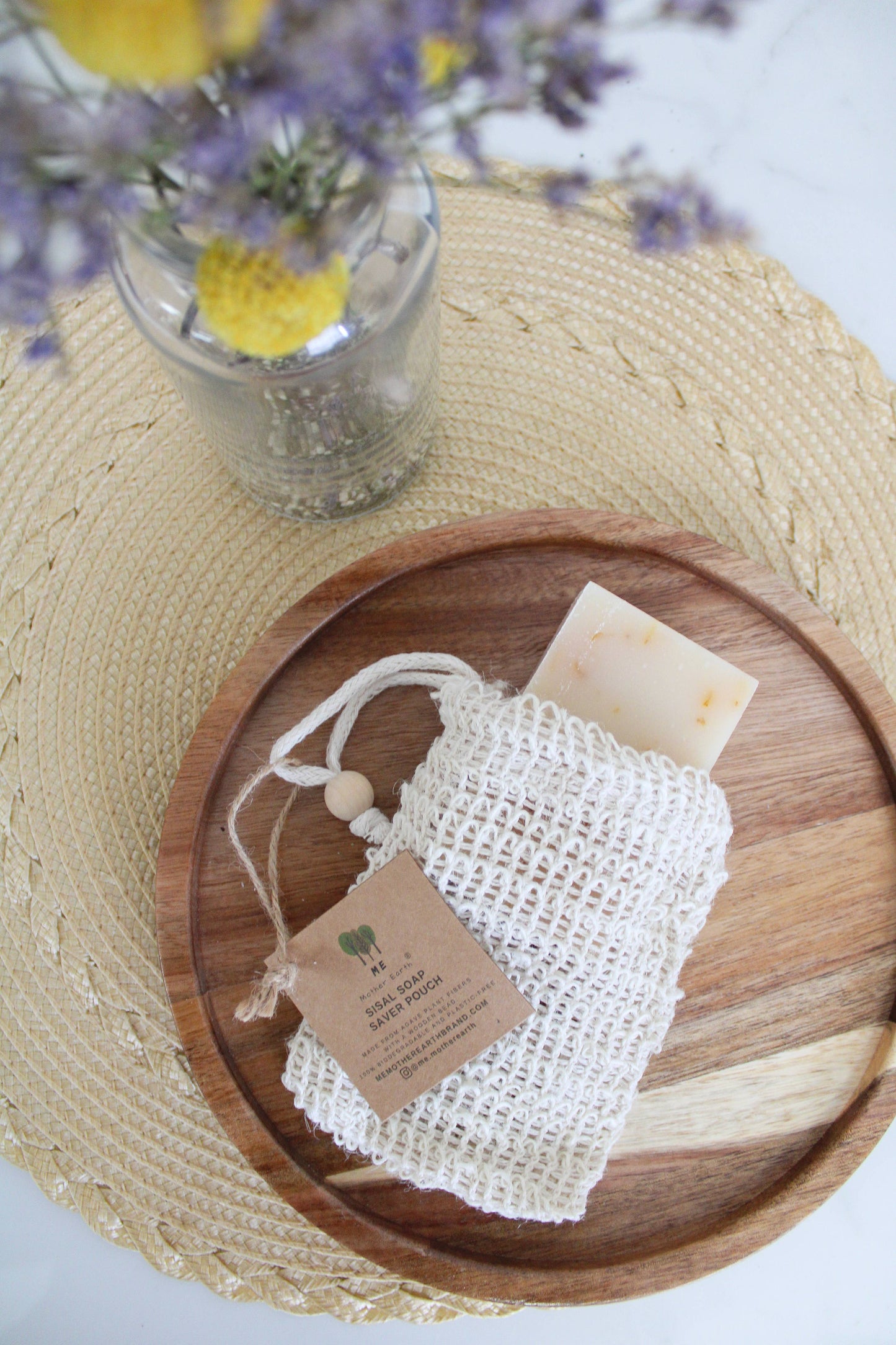 Biodegradable Natural Sisal Soap Saver Pouch