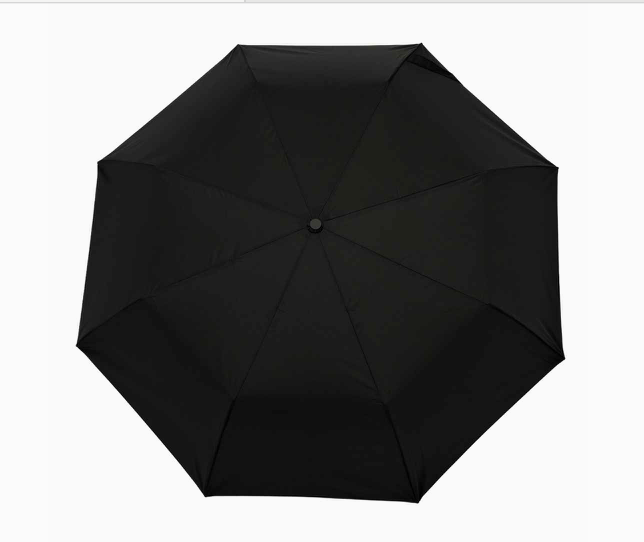 Solid Black Umbrella - Compact
