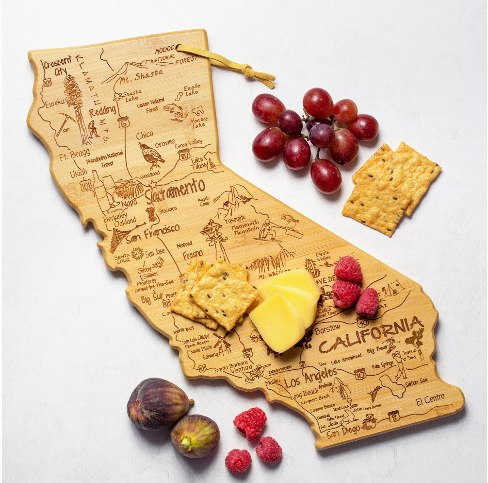 California Destinations - Bamboo Cutting Board