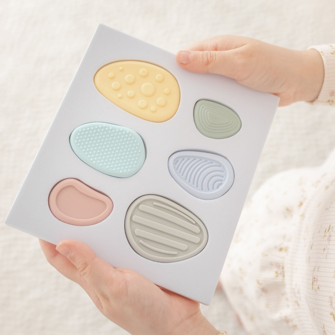 Worry Stones for Kids – Sensory Fidget Set (6 Pack)