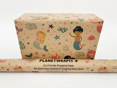 Mermaid Recycled Kraft Wrapping Paper Gift Wrap