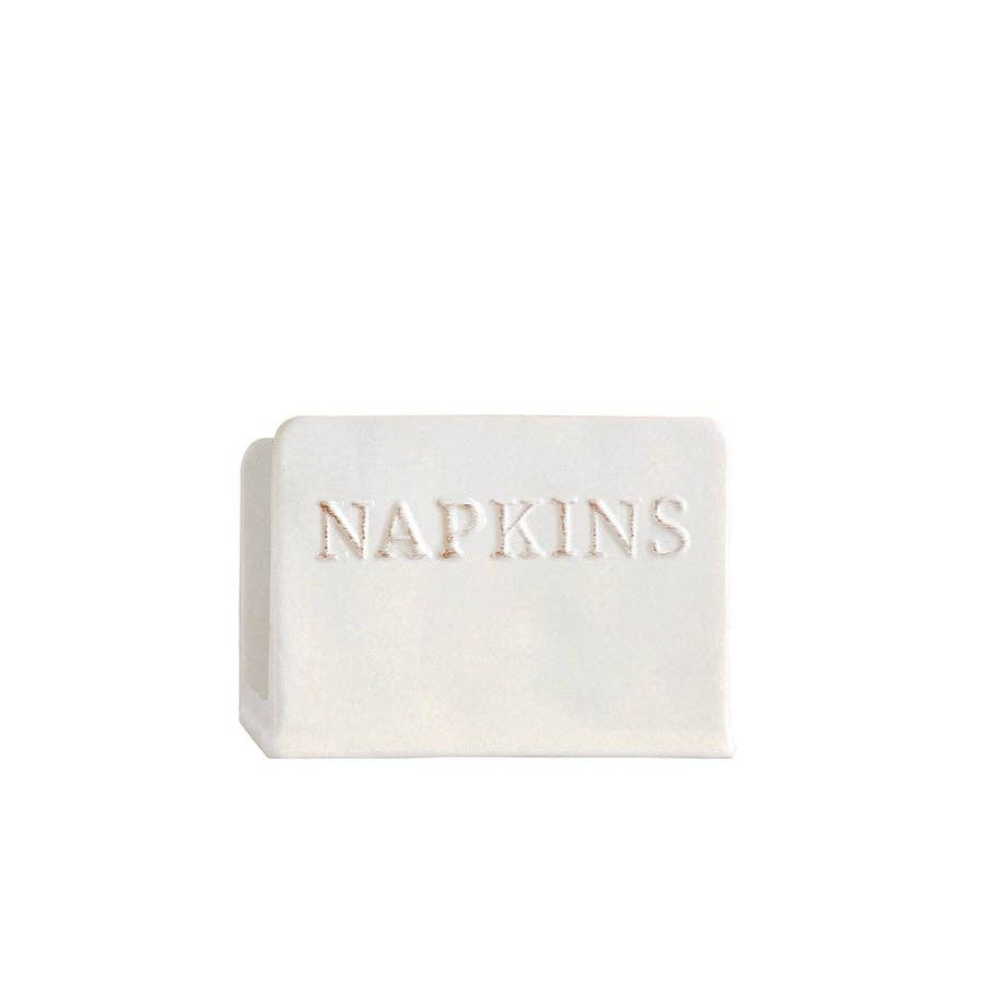 Statement Vertical Napkin Holder White