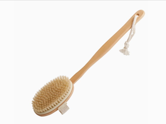 Wood Body Brush with Handle