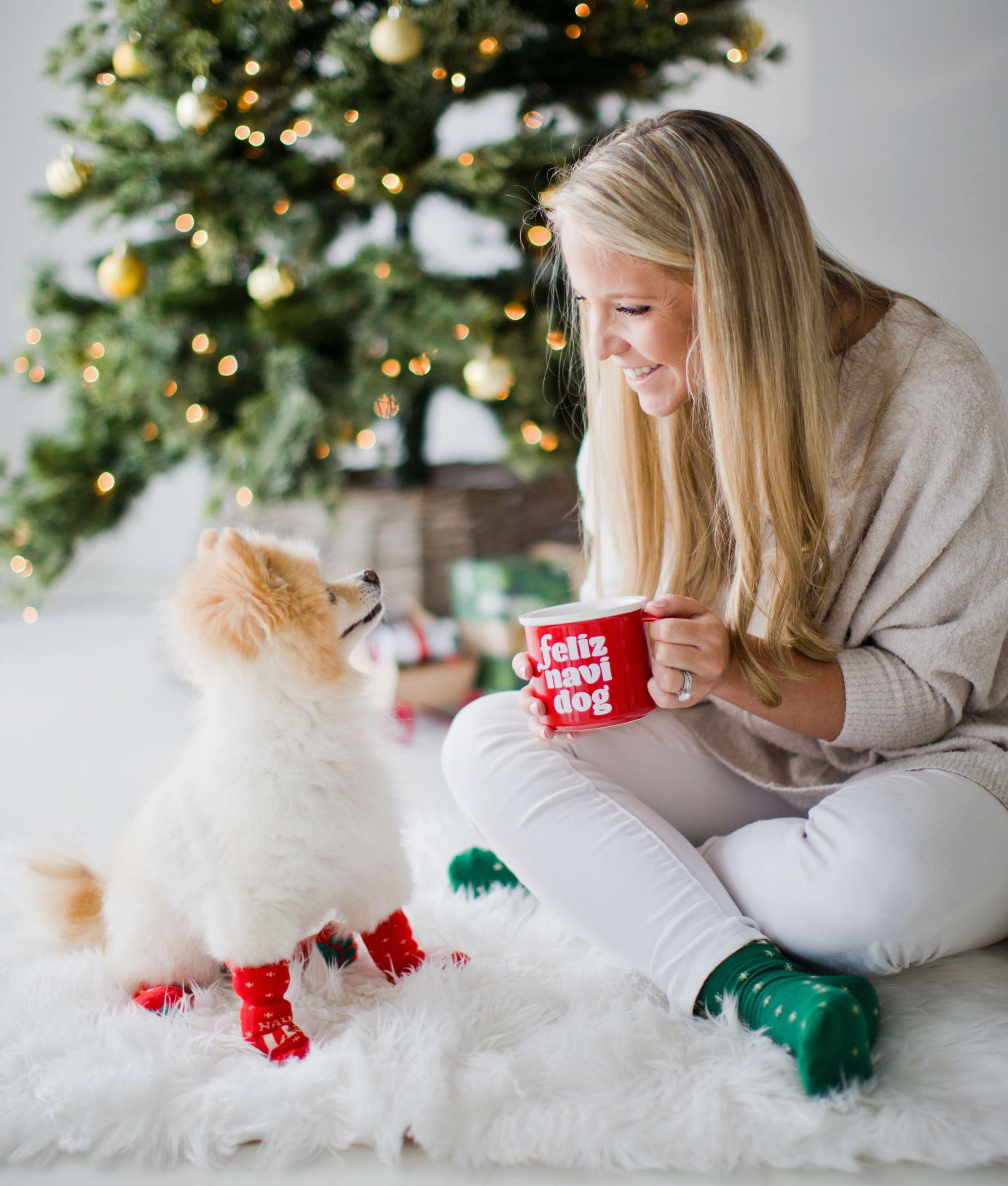 Human & Dog Sock Set: Naughty & Nice List