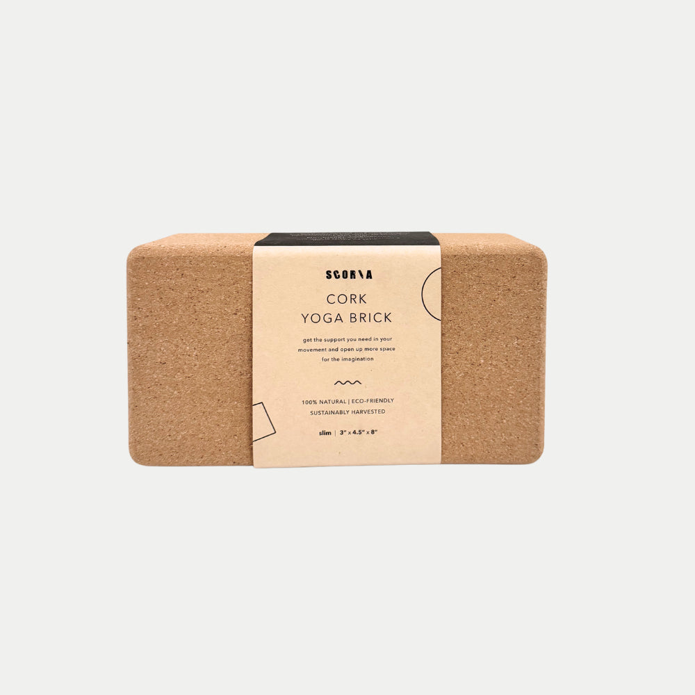 Slim Cork Yoga Block