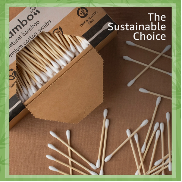 Bamboo Cotton Swabs
