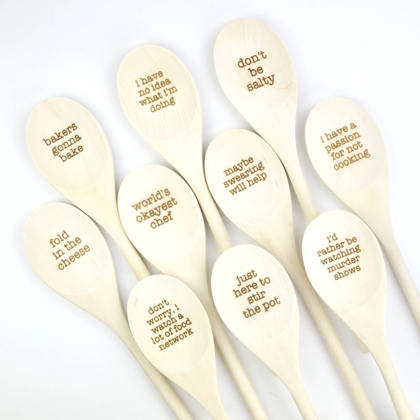 Maybe Swearing Will Help Engraved Spoons