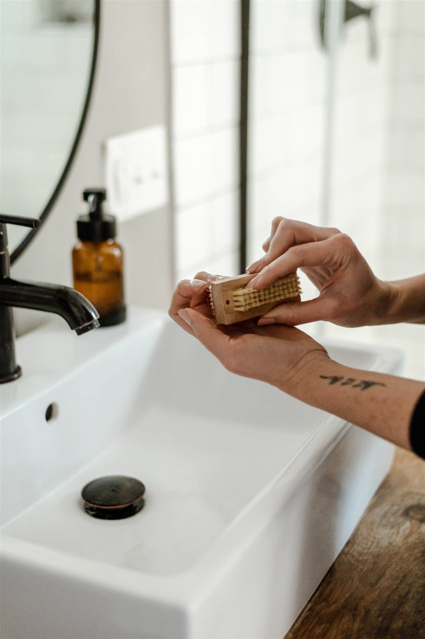 Wood Nail Brush