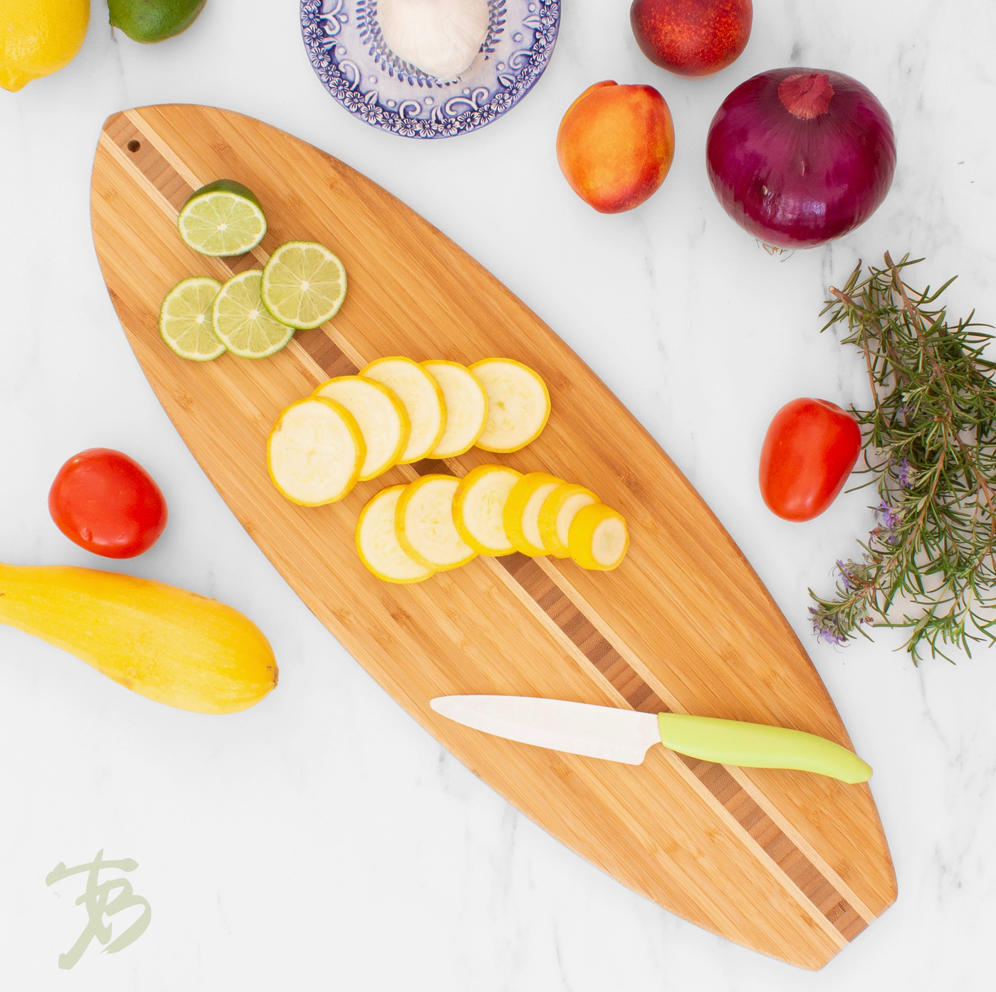 Surfboard Shaped Cutting Board