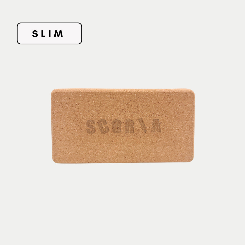 Slim Cork Yoga Block
