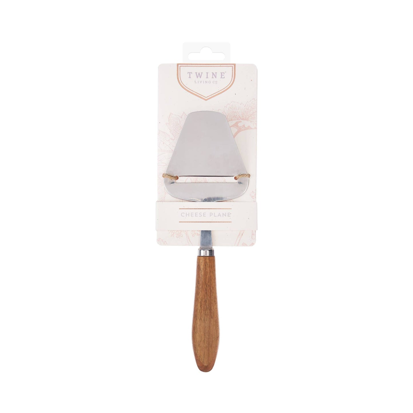 Acacia and Stainless Steel Hard Cheese Plane Slicer