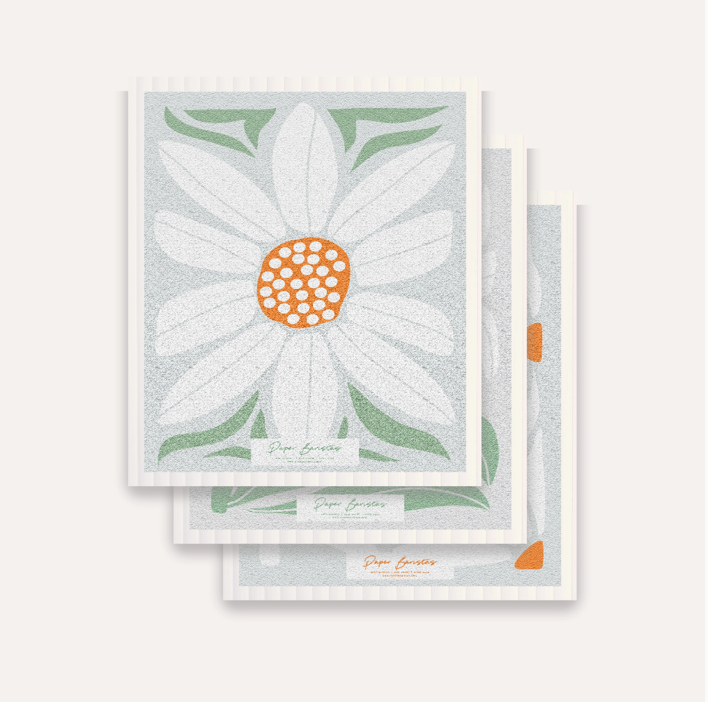 Swedish Dishcloths Set of Three: Daisy Combo