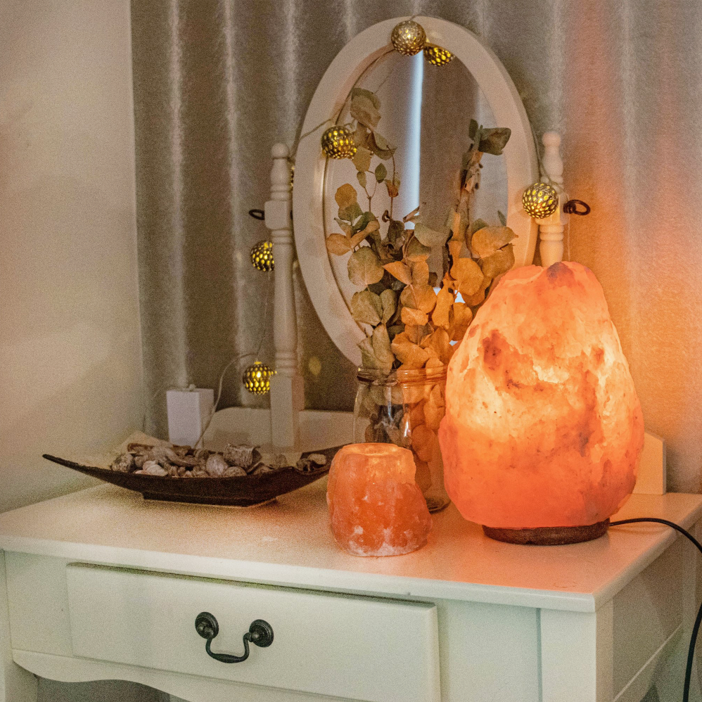 Air Purifying Himalayan Salt Candle Holder