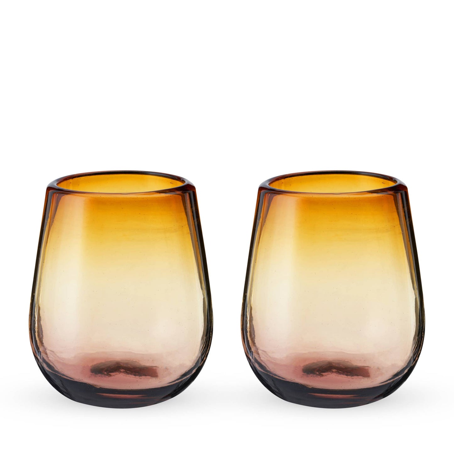Segunda Vida El Ocaso Recycled Stemless Wine Glass Set of 2