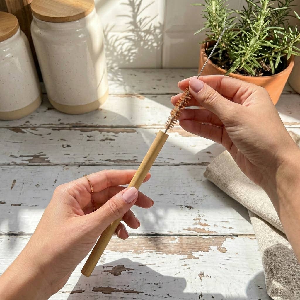 1x Coconut Fiber Straw Cleaner | Plastic Free