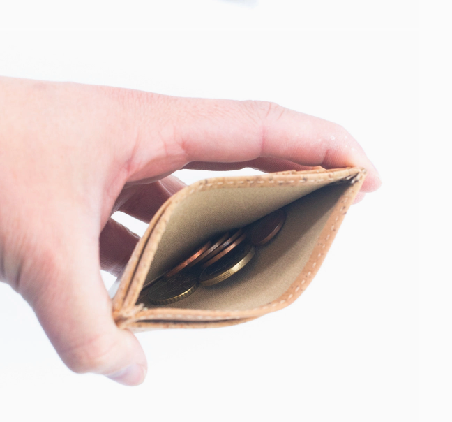 Men's Rfid-Blocking Cork Card Wallet - Black