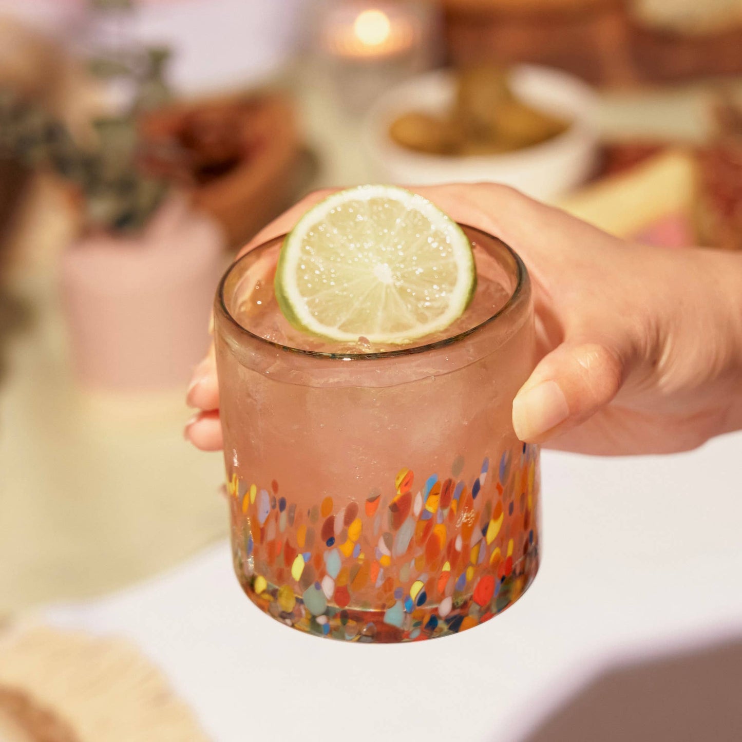 Segunda Vida Artistico Recycled Glass Tumblers Set of 2