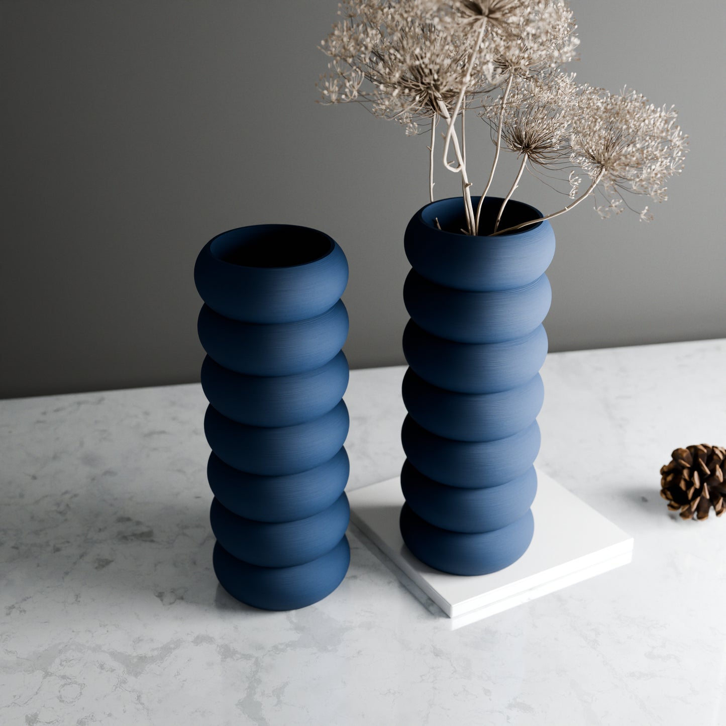 Modern Round Vase | Stacked Collection