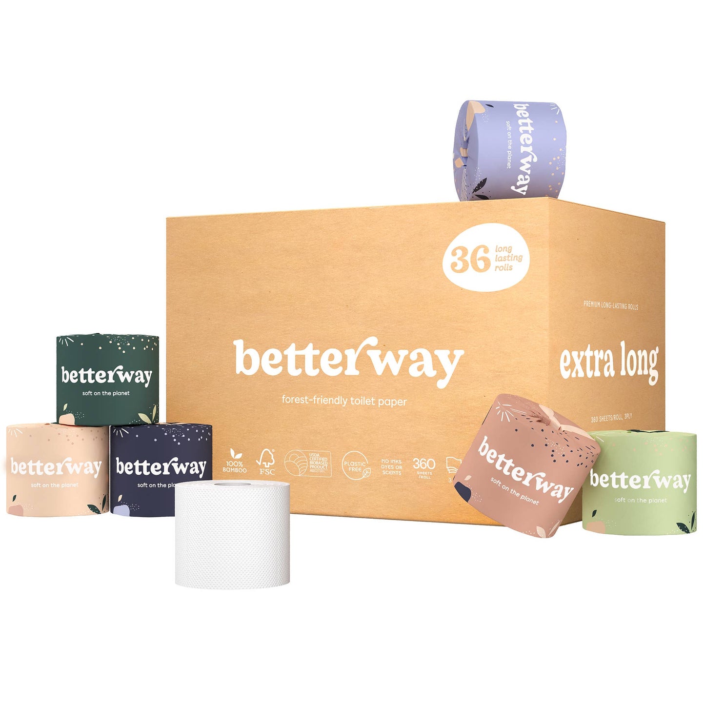 Bamboo Toilet Paper - 36 pack