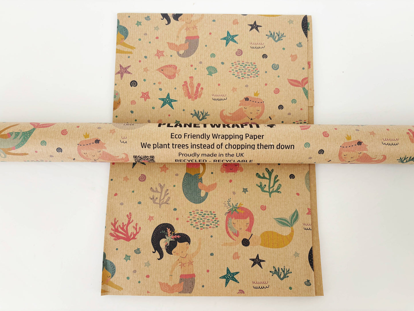 Mermaid Recycled Kraft Wrapping Paper Gift Wrap