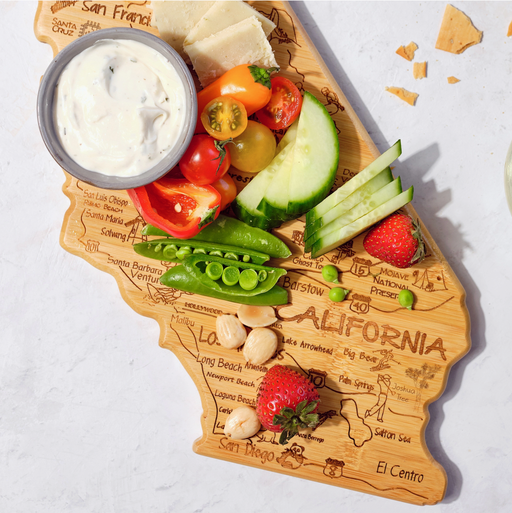 California Destinations - Bamboo Cutting Board