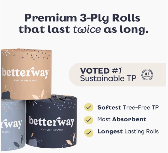 Bamboo Toilet Paper - Single Roll